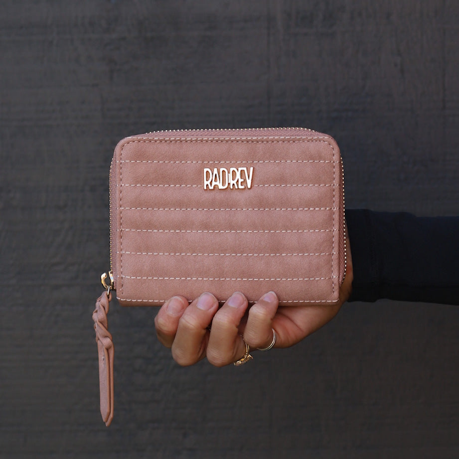 Card Wallet in Pink Sand