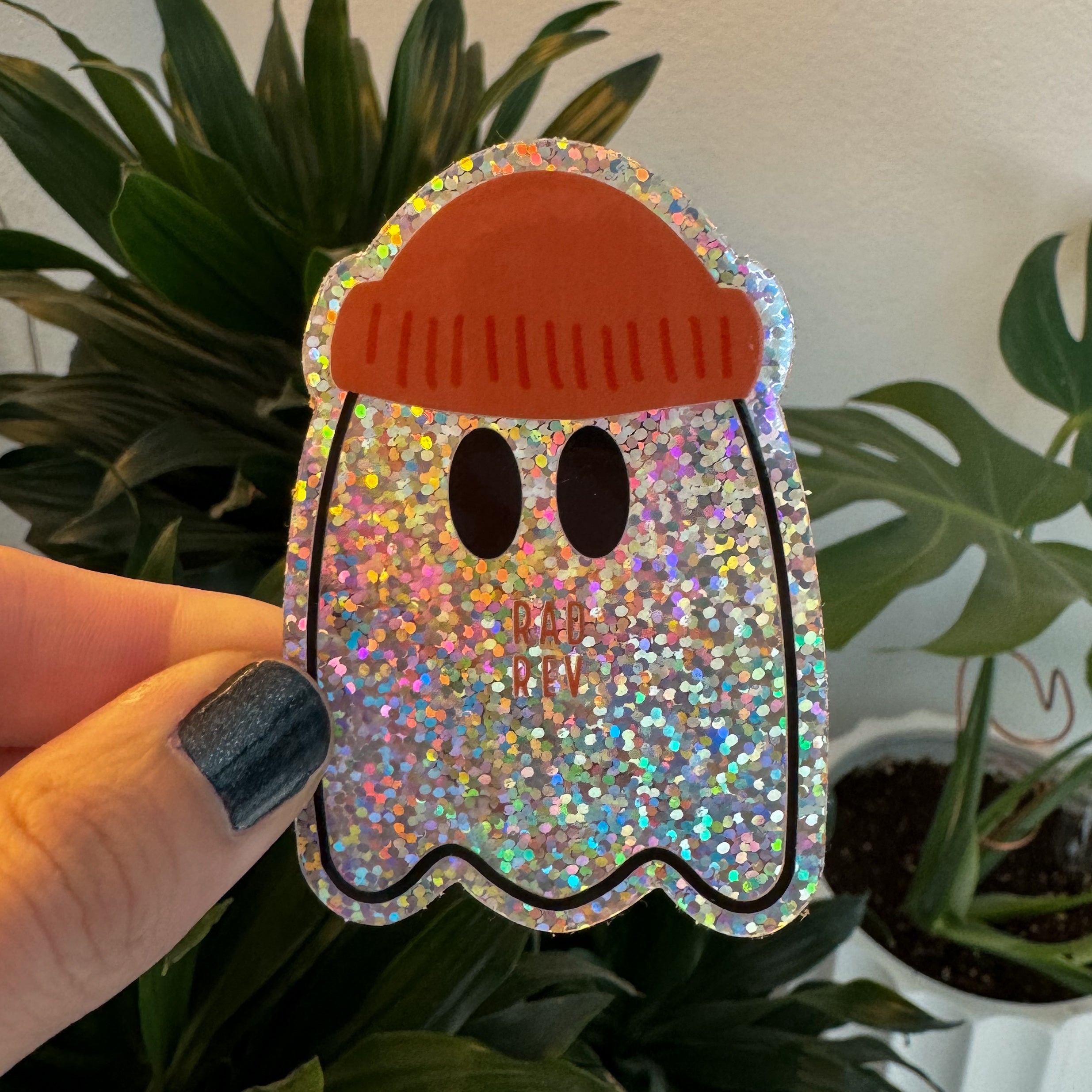 Glitter Ghost Sticker