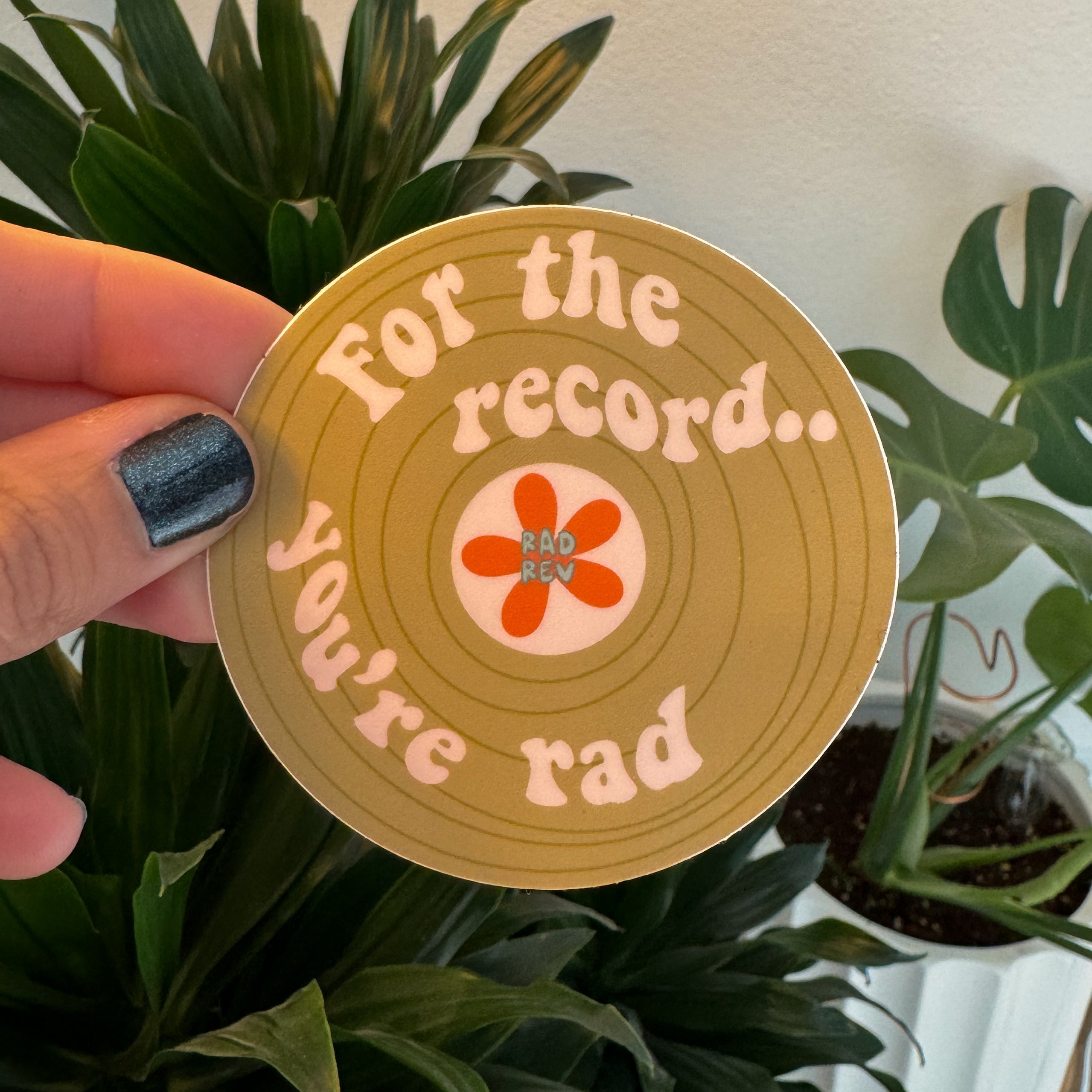 For The Record Sticker