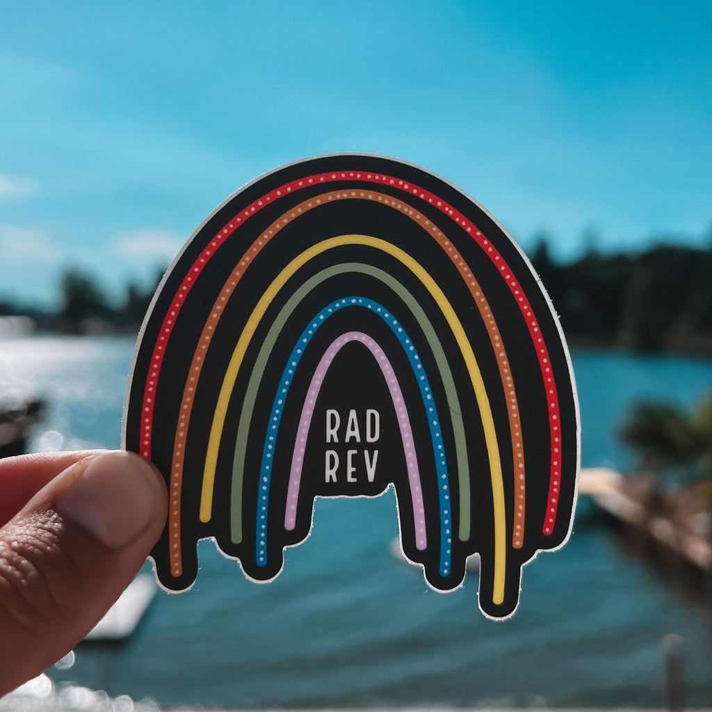 Midnight Rainbow Sticker