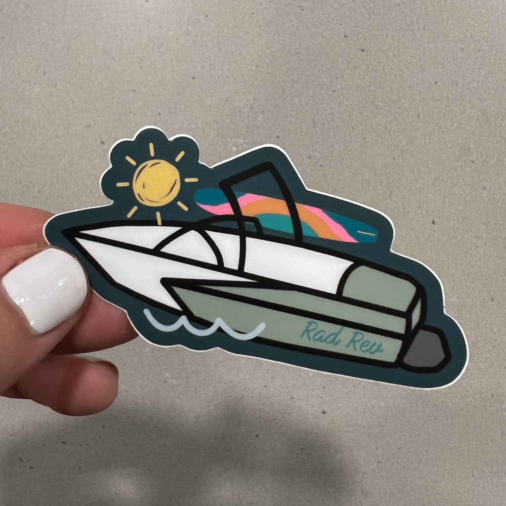 Surf Boat Sticker