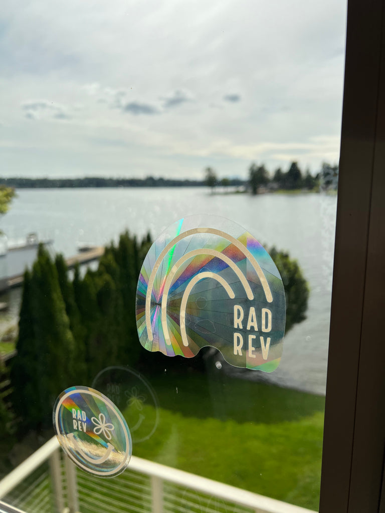 Rainbow Sun Catcher Sticker