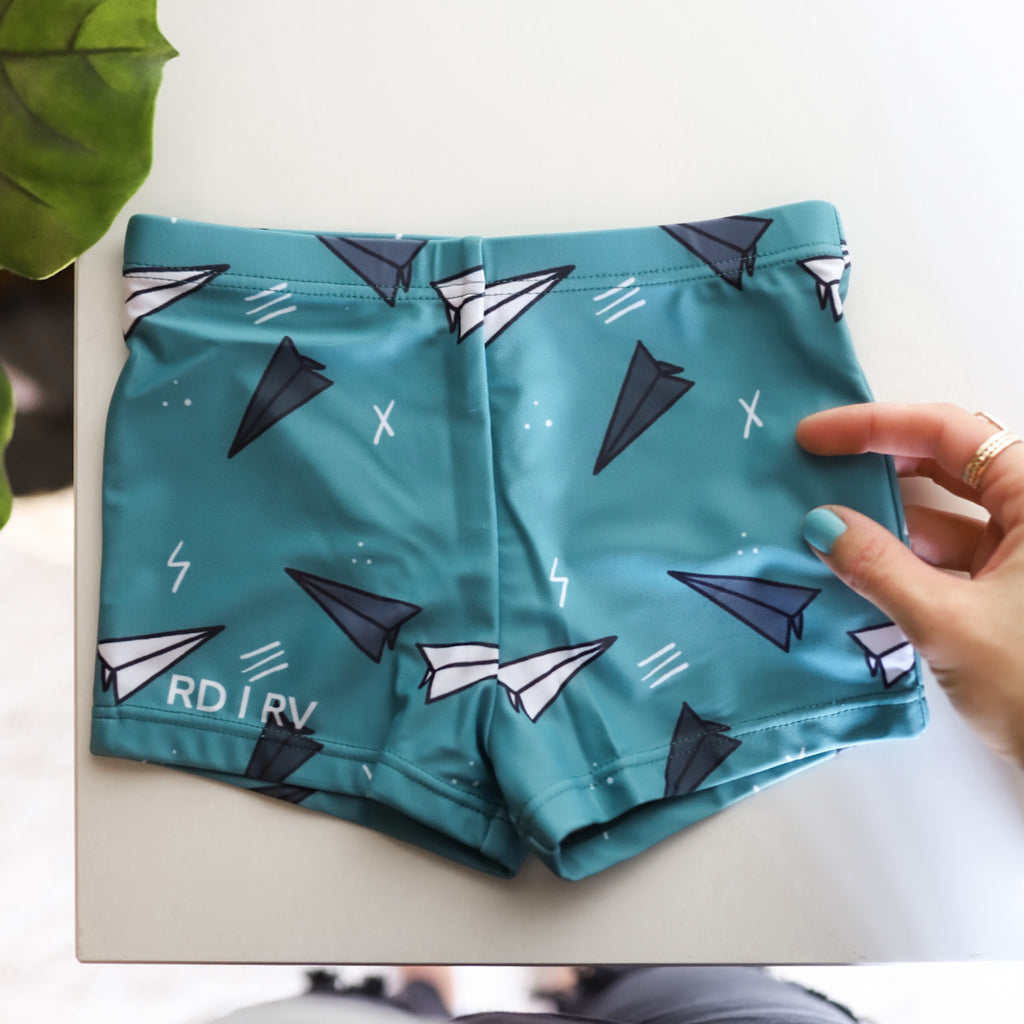 Paper Plane Swimmer Shorts